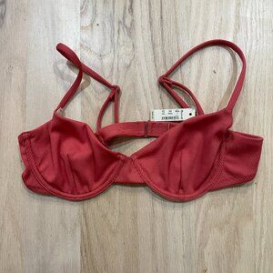 NEW Madewell Ribbed Balconette Bikini Top
